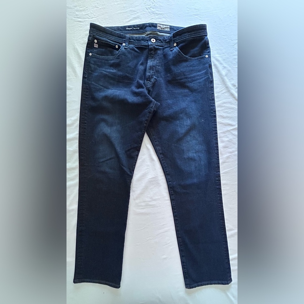 AG Graduate Tailored Leg Jeans Mens 36x32 Dark Wash Stretch Denim